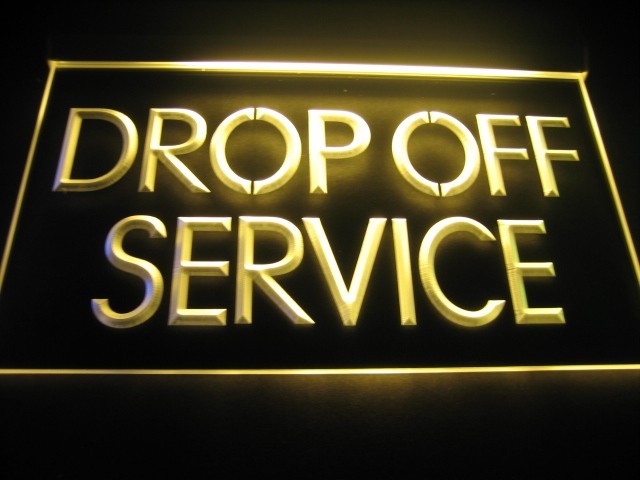 Drop Off Service Logo LED Light Sign